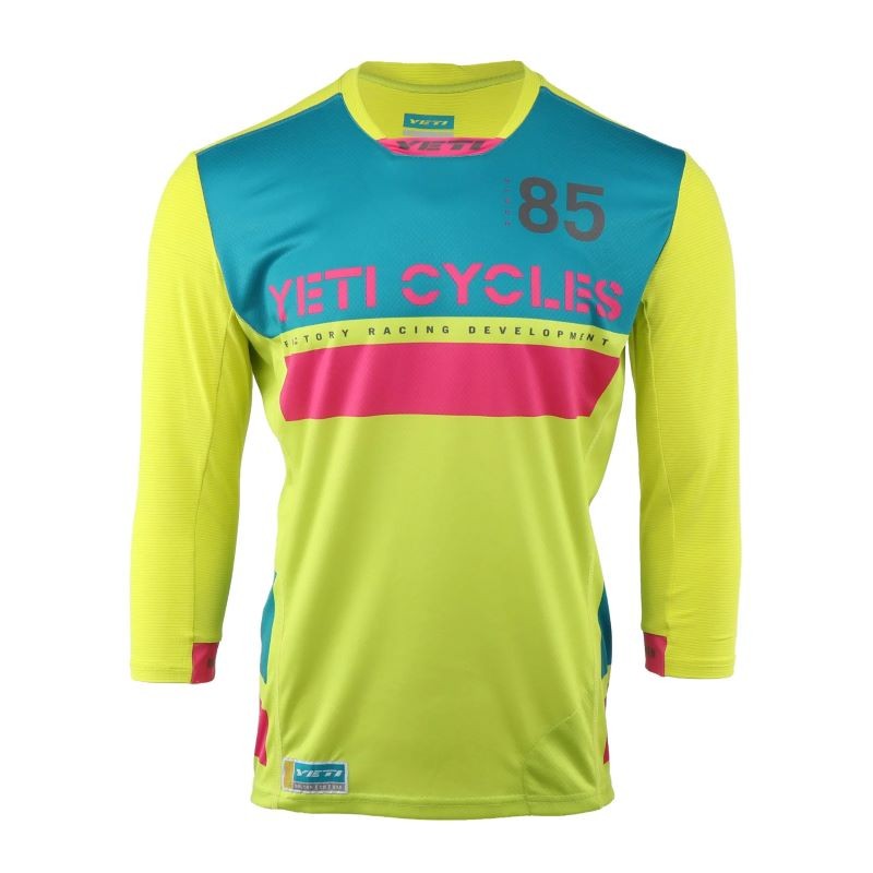 Yeti Enduro Jersey 3/4 Lime Neon Kurz...