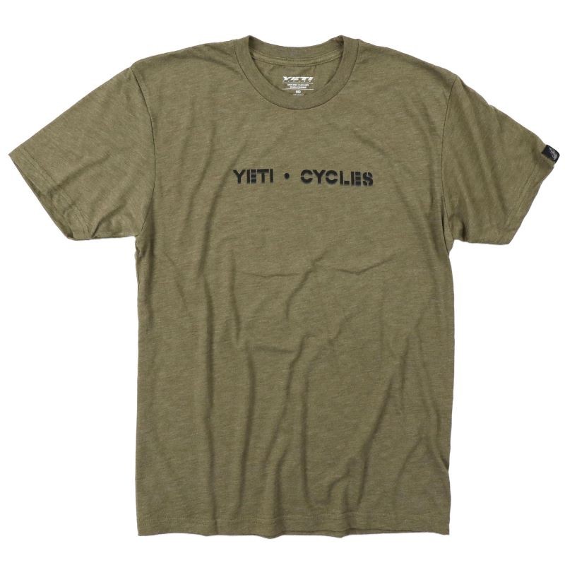 Yeti Block Logo T-Shirt S/S Kurz Army...